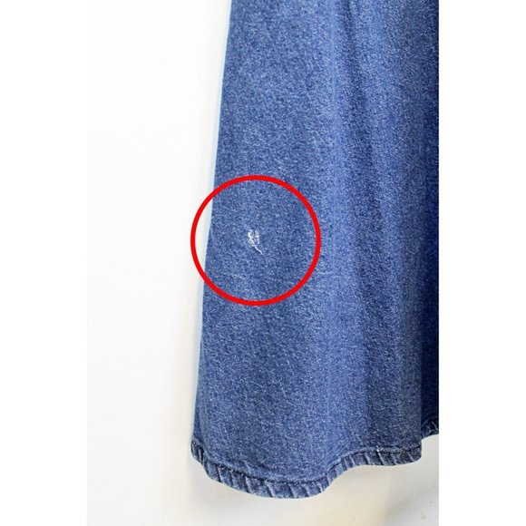 Tracer Woman Denim Jean Skirt  Side Pockets A Line Country Western Prairie Rodeo - Picture 2 of 7
